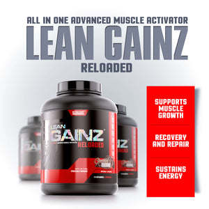 LEAN GAINZ <br> ALL IN ONE ADVANCED MUSCLE ACTIVATOR
