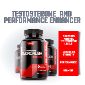 
                
                    Load image into Gallery viewer, ANDRORUSH 120 CAPS &amp;lt;br&amp;gt; TESTOSTERONE &amp;amp; PERFORMANCE ENHANCER
                
            