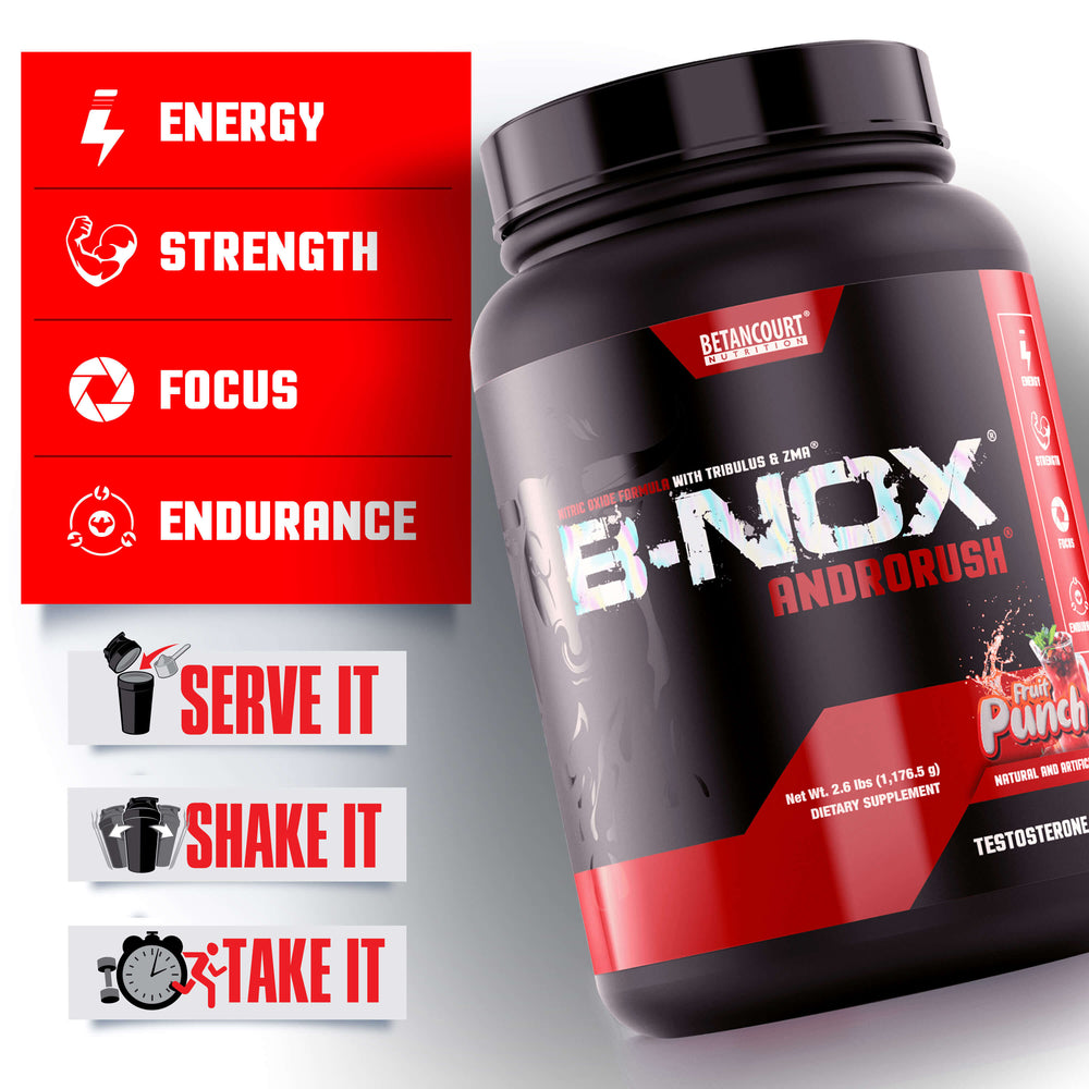 
                
                    Load image into Gallery viewer, B-NOX ANDRORUSH - 65 SERV &amp;lt;br&amp;gt; PRE-WORKOUT &amp;amp; TESTOSTERONE ENHANCER
                
            